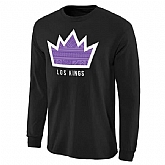 Sacramento Kings Noches Enebea Long Sleeve WEM T-Shirt - Black,baseball caps,new era cap wholesale,wholesale hats